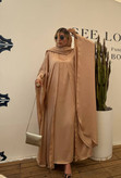 مانتو عبایی شال و سارافن سه پی اس ابریشمی چی چی مد مدل مرسا